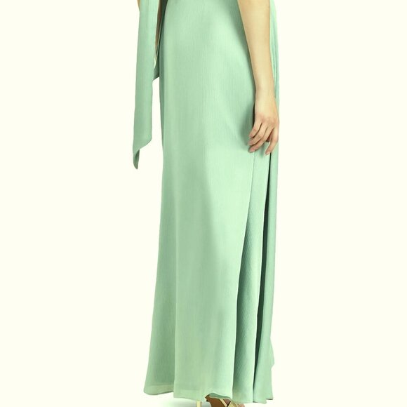 Sachin & Babi Jade Green Kayla Halter Gown - Picture 6 of 6